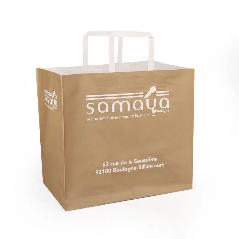 Organic Sustainable Retail Bags - Colorful custom printed kraft paper bags for retail and food brands