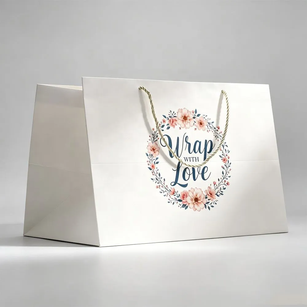 Custom printed kraft paper bags with logo