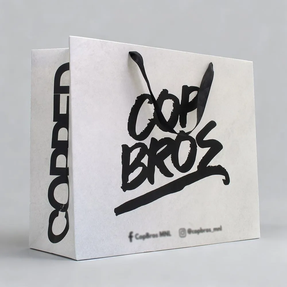 Corporate Brand Event Bags - Kraft paper bags in three sizes with twisted paper rope handles